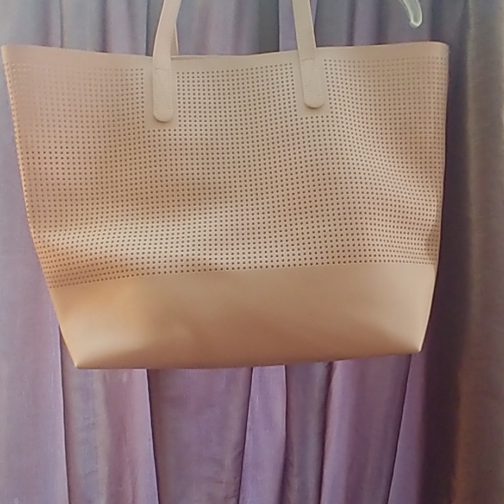 Pink tote bag